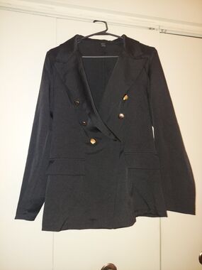 SHEIN Women's Black Lightweight Blazer